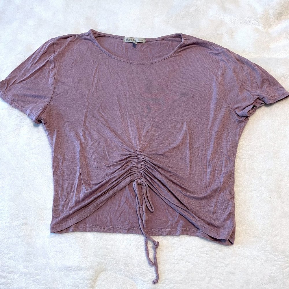 Charlotte Russe Purple/ Lavender Crop Top